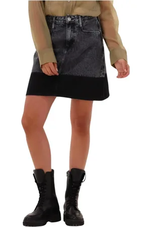 Calvin Klein Damen, Röcke, Grau, W26Größe: