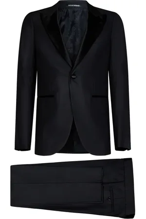 Emporio Armani Herren, Anzüge, Schwarzk, LGröße: