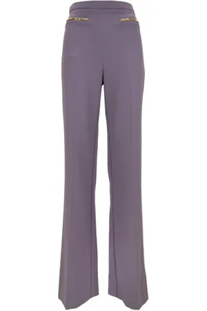Elisabetta Franchi Damen, Hosen, Lila, LGröße: