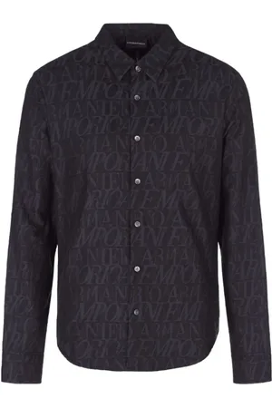 Emporio Armani Herren, Shirts, Schwarzk, SGröße:
