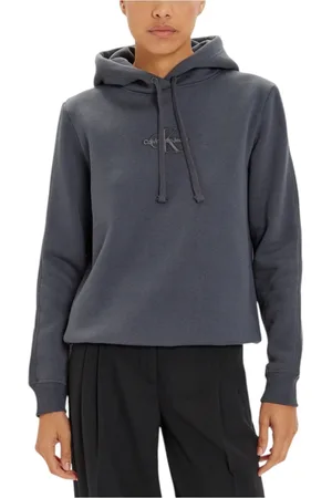 Calvin Klein Damen, Sweatshirts & Hoodies, Grau, SGröße: