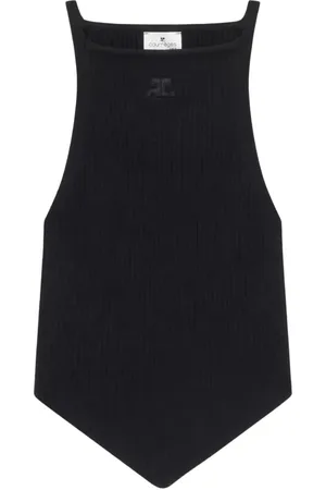 Courrèges Damen, Oberteile, Schwarzk, SGröße: