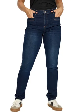 2-Biz Damen, Jeans, Blau, 3XLGröße:
