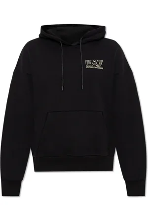 EA7 Damen, Sweatshirts & Hoodies, Schwarzk, SGröße: