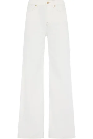 7 for all Mankind Damen, Jeans, Weiß, W24Größe: