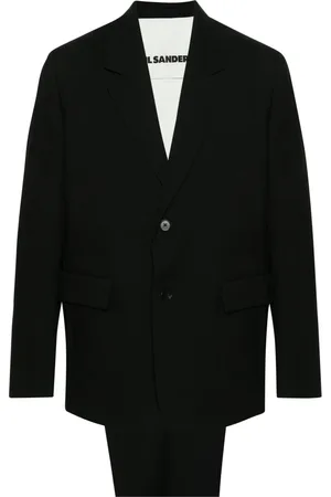 Jil Sander Herren, Anzüge, Schwarzk, LGröße:
