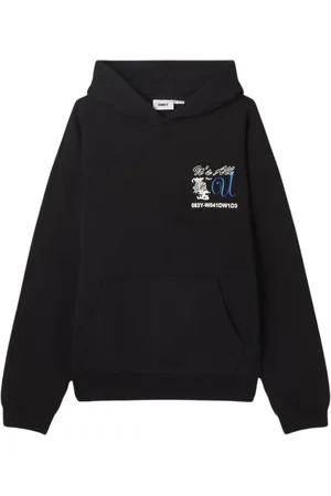 Obey Herren, Sweatshirts & Hoodies, Schwarzk, LGröße: