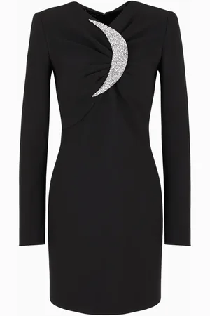 Emporio Armani Damen, Kleider, Schwarzk, MGröße: