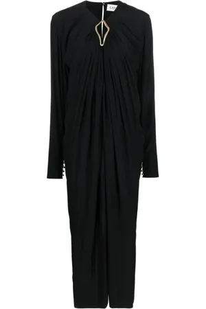 Lanvin Damen, Kleider, Schwarzk, MGröße: