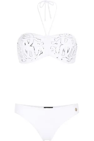 Roberto Cavalli Damen, Bademode, Weiß, LGröße: