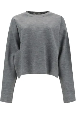 Fendi Damen, Sweatshirts & Hoodies, Grau, SGröße: