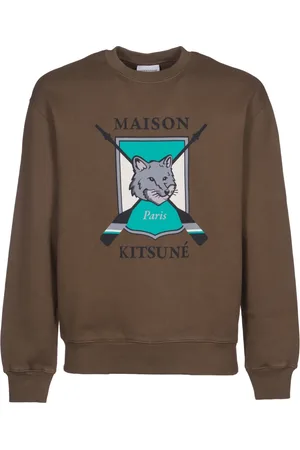 Maison Kitsuné Herren, Sweatshirts & Hoodies, Grün, LGröße:
