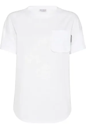 Brunello Cucinelli Damen, Oberteile, Weiß, 2XSGröße: