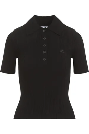 Courrèges Damen, Oberteile, Schwarzk, XSGröße: