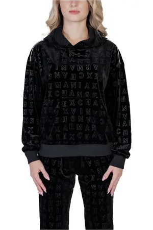 Armani Exchange Damen, Sweatshirts & Hoodies, Schwarzk, SGröße:
