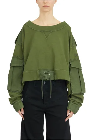 Dsquared2 Damen, Sweatshirts & Hoodies, Grün, SGröße: