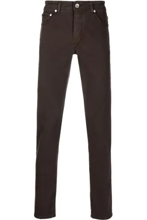 BARBA Herren, Jeans, Braun, W33Größe: