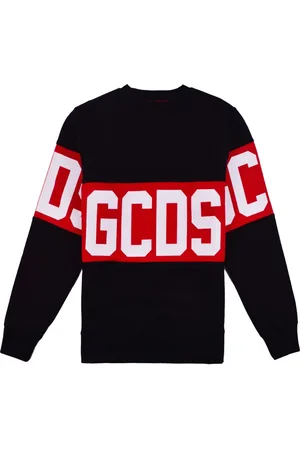 GCDS Herren, Sweatshirts & Hoodies, Schwarzk, LGröße: