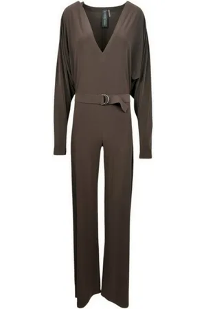 Norma Kamali Damen, Jumpsuits & Playsuits, Braun, MGröße: