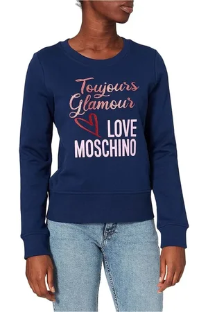 Moschino Damen, Sweatshirts & Hoodies, Blau, SGröße: