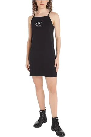 Calvin Klein Damen, Kleider, Schwarzk, SGröße: