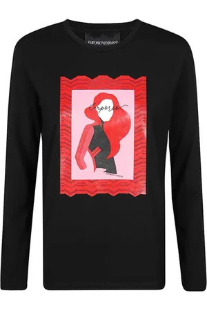 Emporio Armani Damen, Oberteile, Schwarzk, SGröße:
