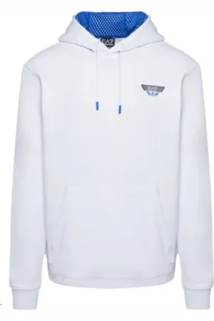 EA7 Herren, Sweatshirts & Hoodies, Weiß, XLGröße: