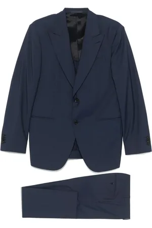 CARUSO Herren, Anzüge, Blau, XLGröße: