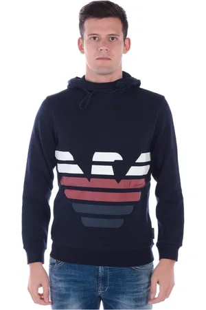 Emporio Armani Herren, Sweatshirts & Hoodies, Blau, XLGröße: