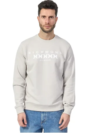 John Richmond Herren, Sweatshirts & Hoodies, Grau, LGröße: