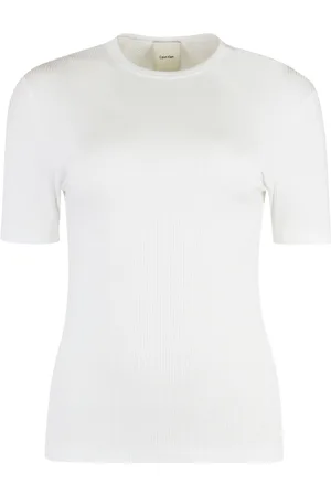 Calvin Klein Damen, Oberteile, Weiß, SGröße: