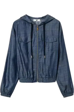 Twin-Set Damen, Sweatshirts & Hoodies, Blau, SGröße:
