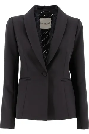 ERMANNO SCERVINO Damen, Jacken, Schwarzk, SGröße: