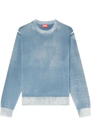 Diesel Herren, Sweatshirts & Hoodies, Blau, MGröße: