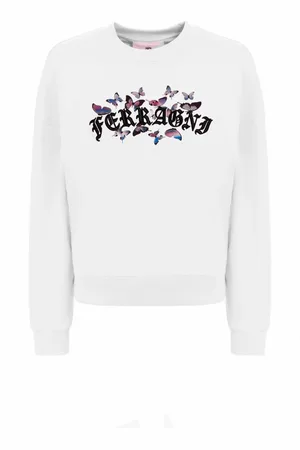 Chiara Ferragni Damen, Sweatshirts & Hoodies, Weiß, XSGröße: