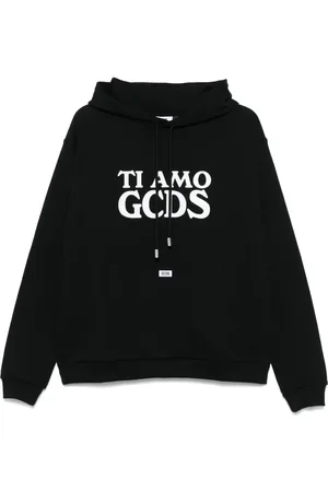 GCDS Herren, Sweatshirts & Hoodies, Schwarzk, MGröße:
