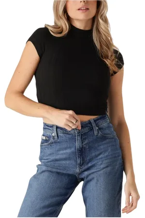 Calvin Klein Damen, Oberteile, Schwarzk, LGröße: