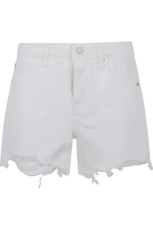 7 for all Mankind Damen, Shorts, Weiß, W25Größe: