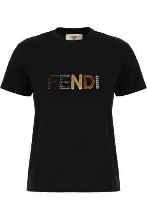 Fendi Damen, Oberteile, Schwarzk, SGröße: