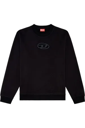 Diesel Herren, Sweatshirts & Hoodies, Schwarzk, SGröße: