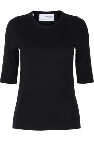 SELECTED Damen, Oberteile, Schwarzk, MGröße: