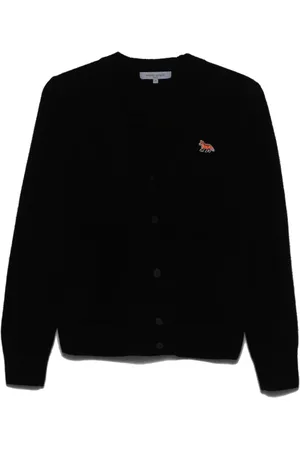 Maison Kitsuné Damen, Strickwaren, Schwarzk, SGröße: