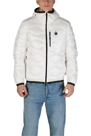 Blauer Herren, Jacken, Weiß, XLGröße: