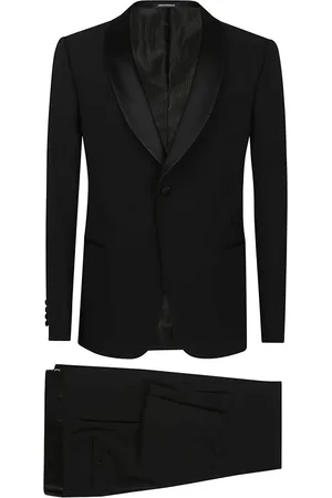 Emporio Armani Herren, Anzüge, Schwarzk, 2XLGröße: