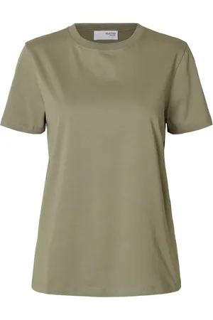 SELECTED Damen, Oberteile, Grün, LGröße: