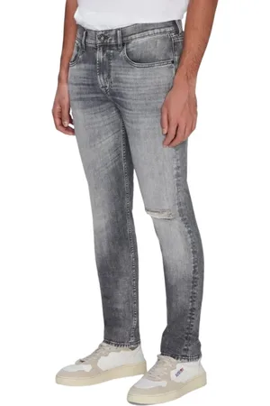 7 for all Mankind Herren, Jeans, Grau, W33Größe: