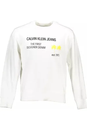 Calvin Klein Herren, Sweatshirts & Hoodies, Weiß, XLGröße: