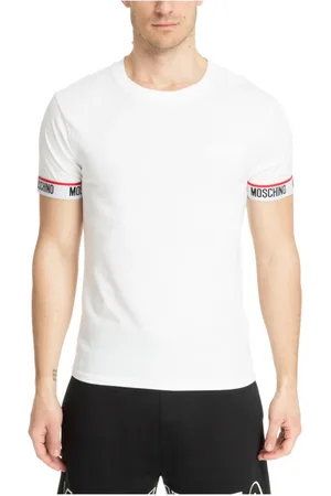 Moschino Herren, Oberteile, Weiß, MGröße: