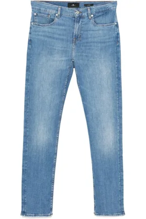 7 for all Mankind Herren, Jeans, Blau, W32Größe: