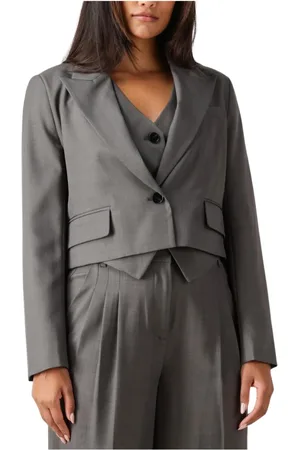 Co`Couture Damen, Jacken, Grau, SGröße: